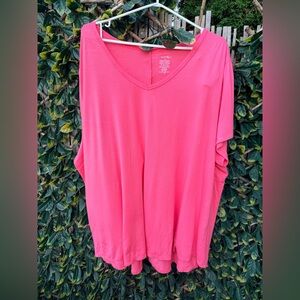 ▪️ 10/$25-‎ George Pink Vneck Tunic Length Top